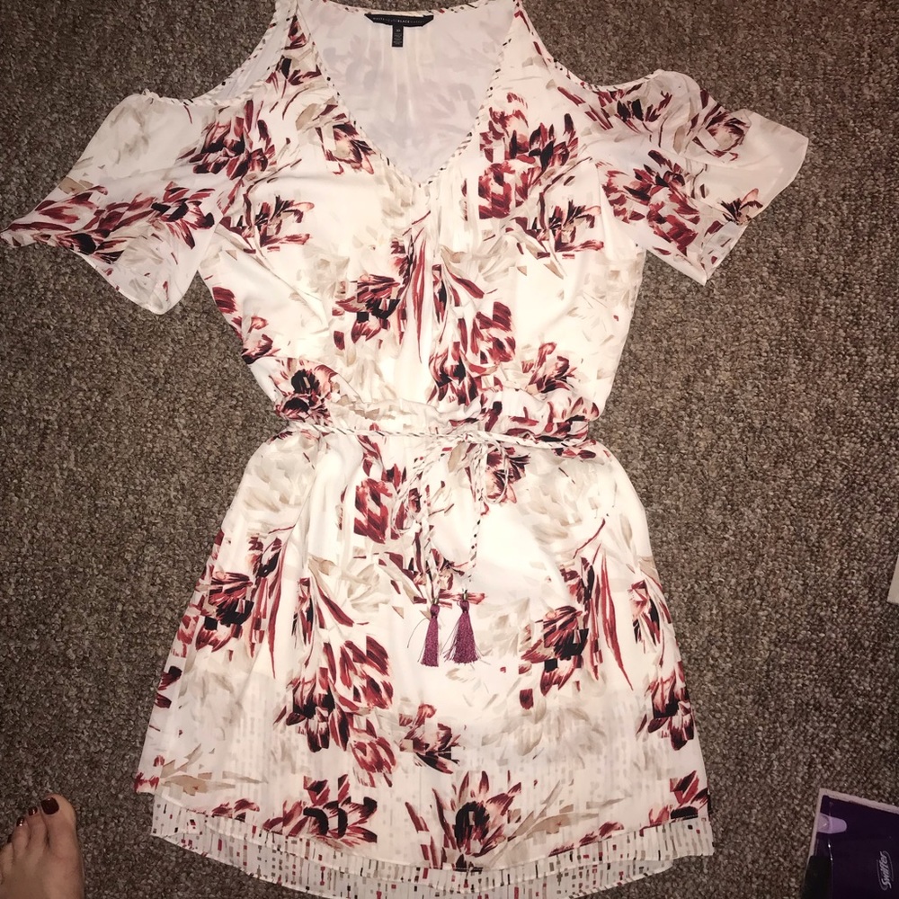 WHBM Cold Shoulder Blouson dress size 10